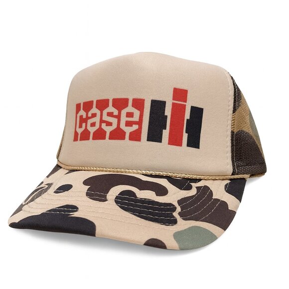 Vintage Case International Harvester Hat Trucker Hat snapback Camo Tractor Hat - Picture 1 of 6